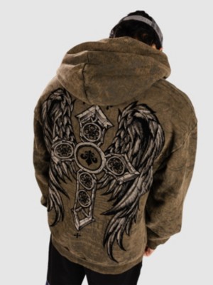 トップス archive AFFLICTION cross zip hoodie Y2K Affliction Crossed Zip Hoodie - buy now | ID-770014